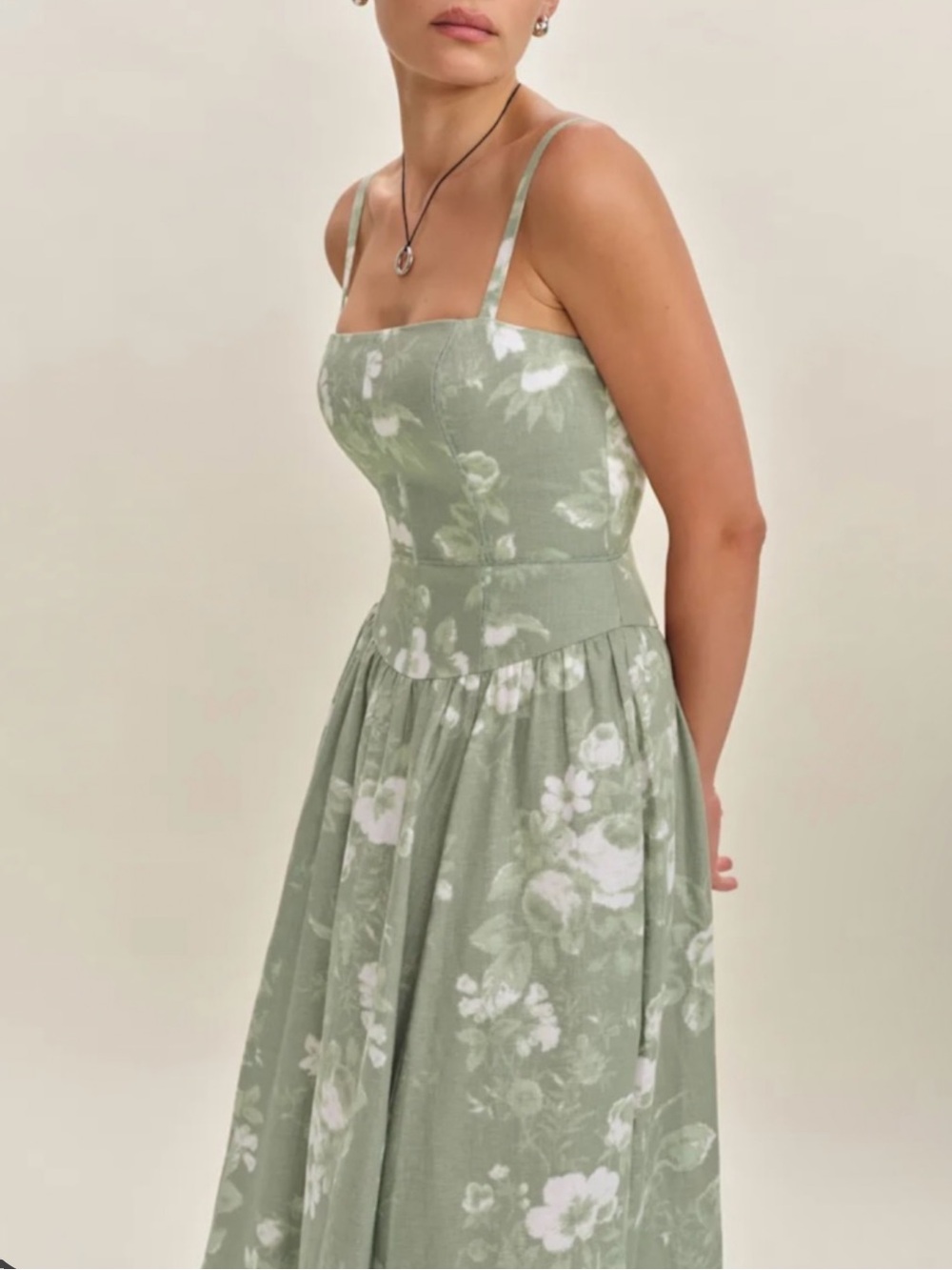 LIKE NEW REFORMATION Katarin Linen Dress, Vendela, size 2